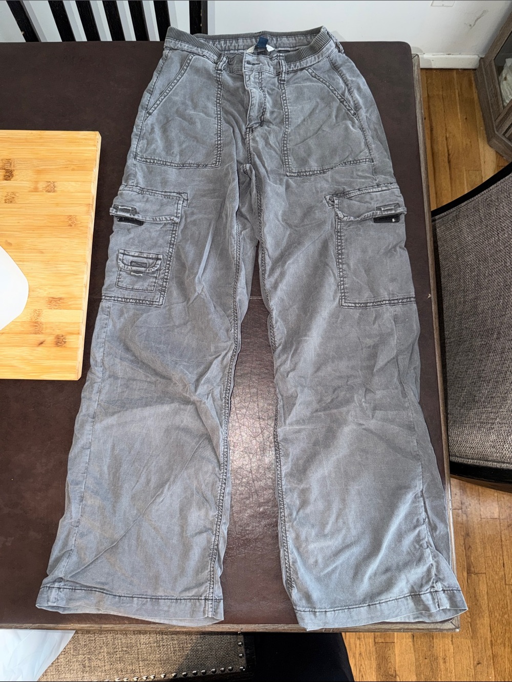 Women’s Gray Cargo Pants